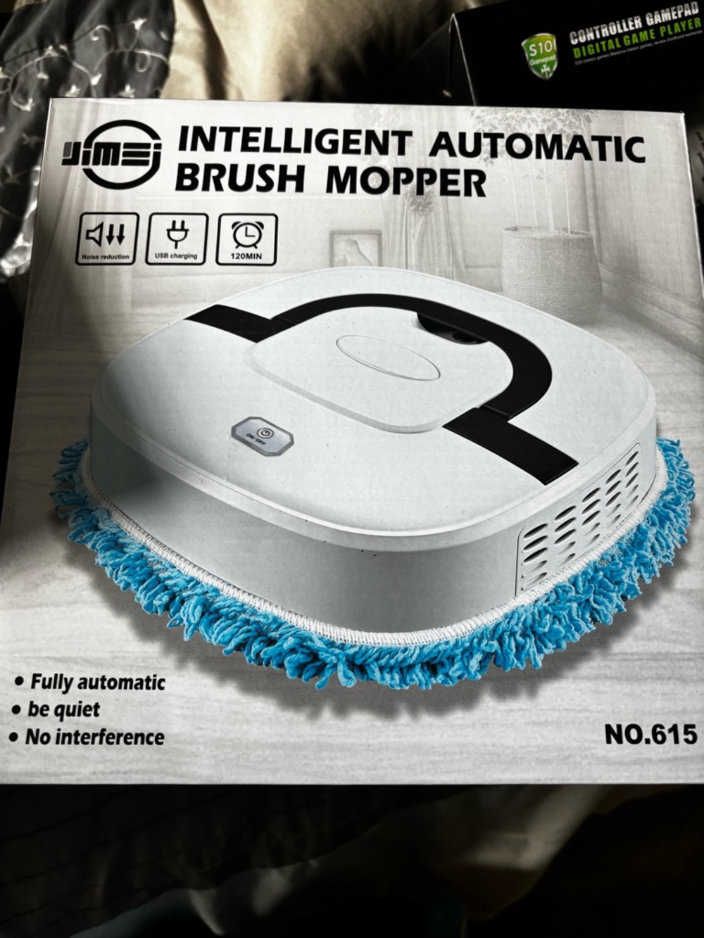NEW INTELLIGENT AUTOMATIC BRUSH MOPPER - Blue Trim